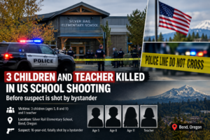 Children Aged 5, 8 and 11 Killed in US School